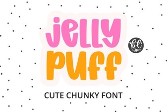Jelly Puff Font for Fun, Creative Projects