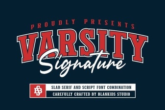 Fresh Varsity Signature Font Designs
