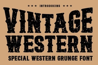 Designing with Vintage Western Font Style
