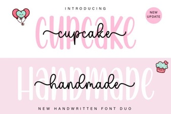 Craft Your Designs with the Cupcake Duo Font Pair