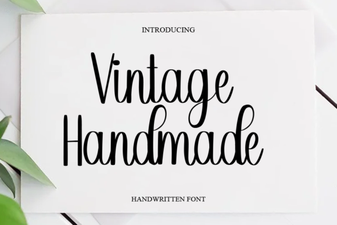 Creative Fonts for Vintage Handmade Design Projects