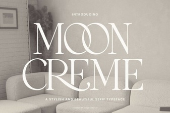 Moon Creme Font for Creative Designs & Projects